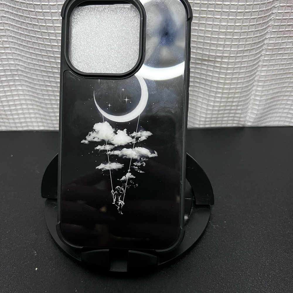 Black Artistic Hard Shell iPhone Case